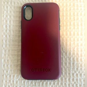 Otter box burgundy for iPhone X